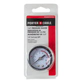 Porter-Cable PXCM032-0120 Pressure Gauge; 1.5" 250 PSI, 1/4" Back Connect